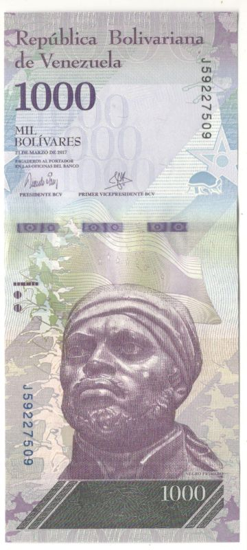 1000 ������� 2017 ��������� UNC
